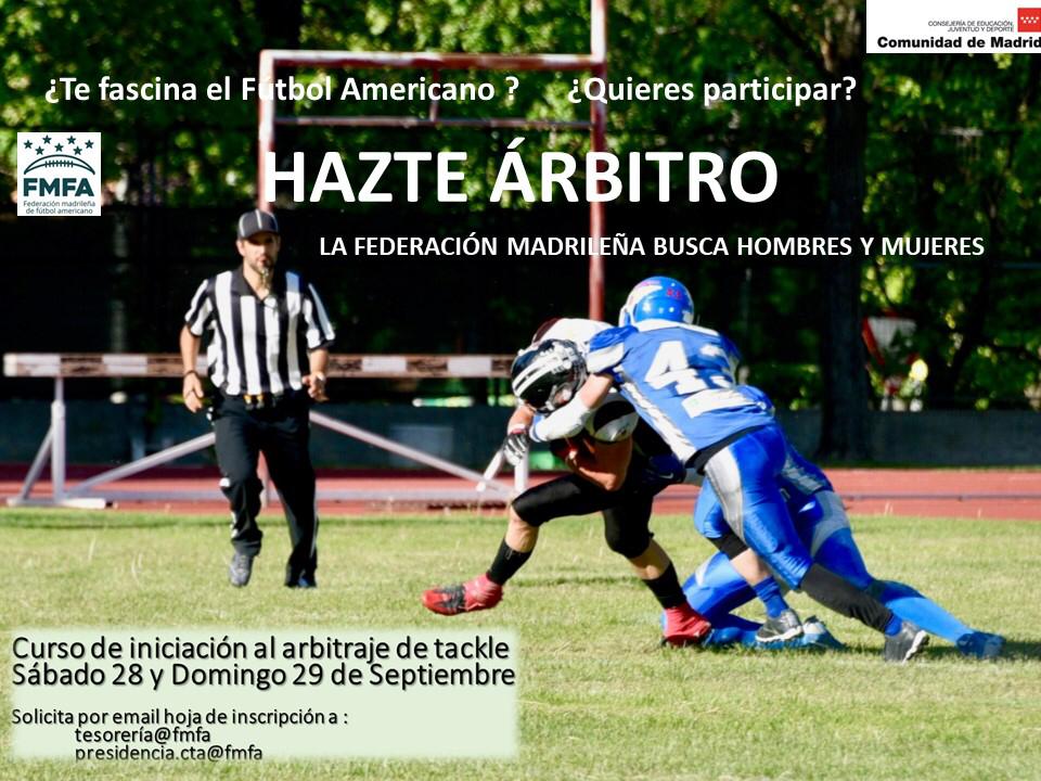 Curso Árbitros Futbol Americano